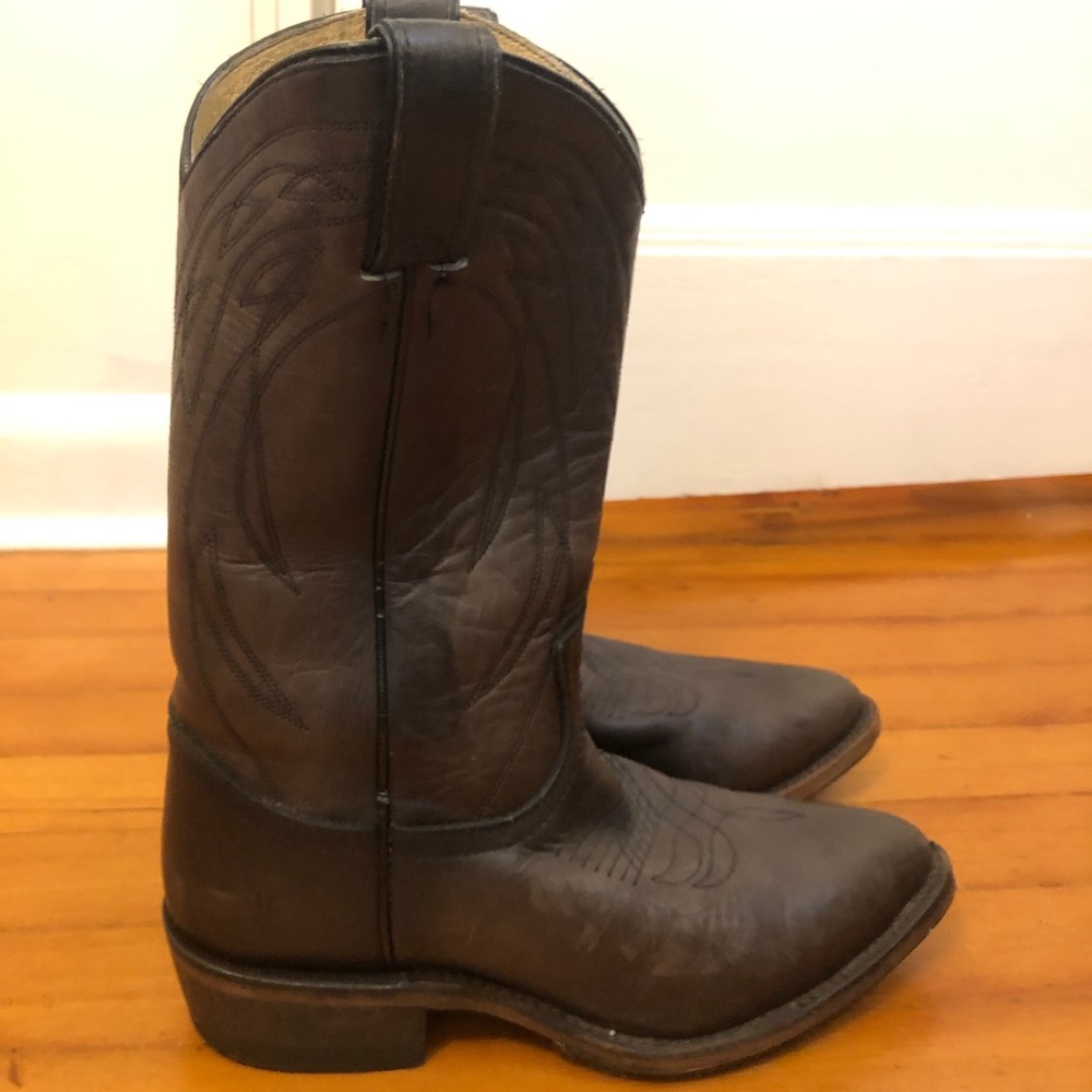 Winter Ready Frye Billy Cowboy Boot Charcoal